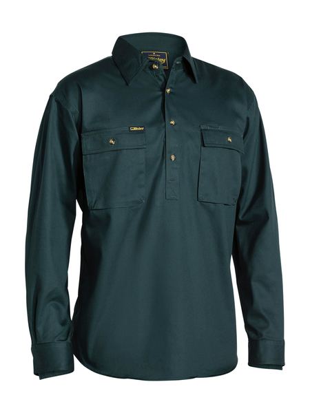 Bisley Men's Closed Cotton Drill Shirt L/S
