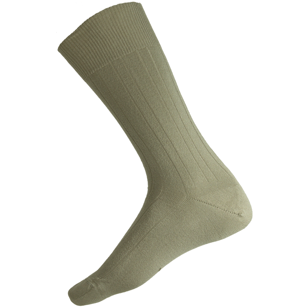 HL 95% Mercerised Cotton Ribbed Sock