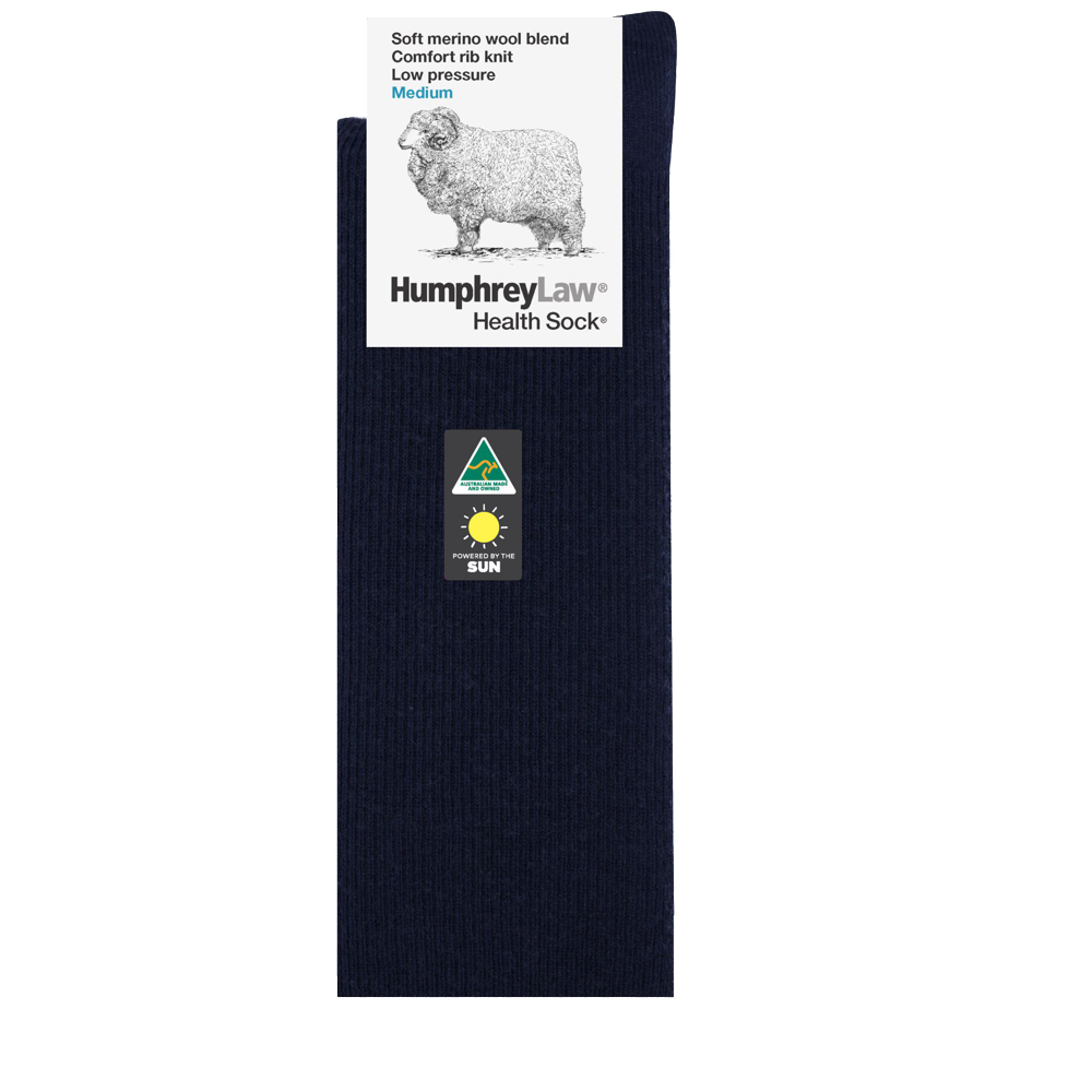 HL 60% Fine Merino Wool Low Pressure Rib Sock