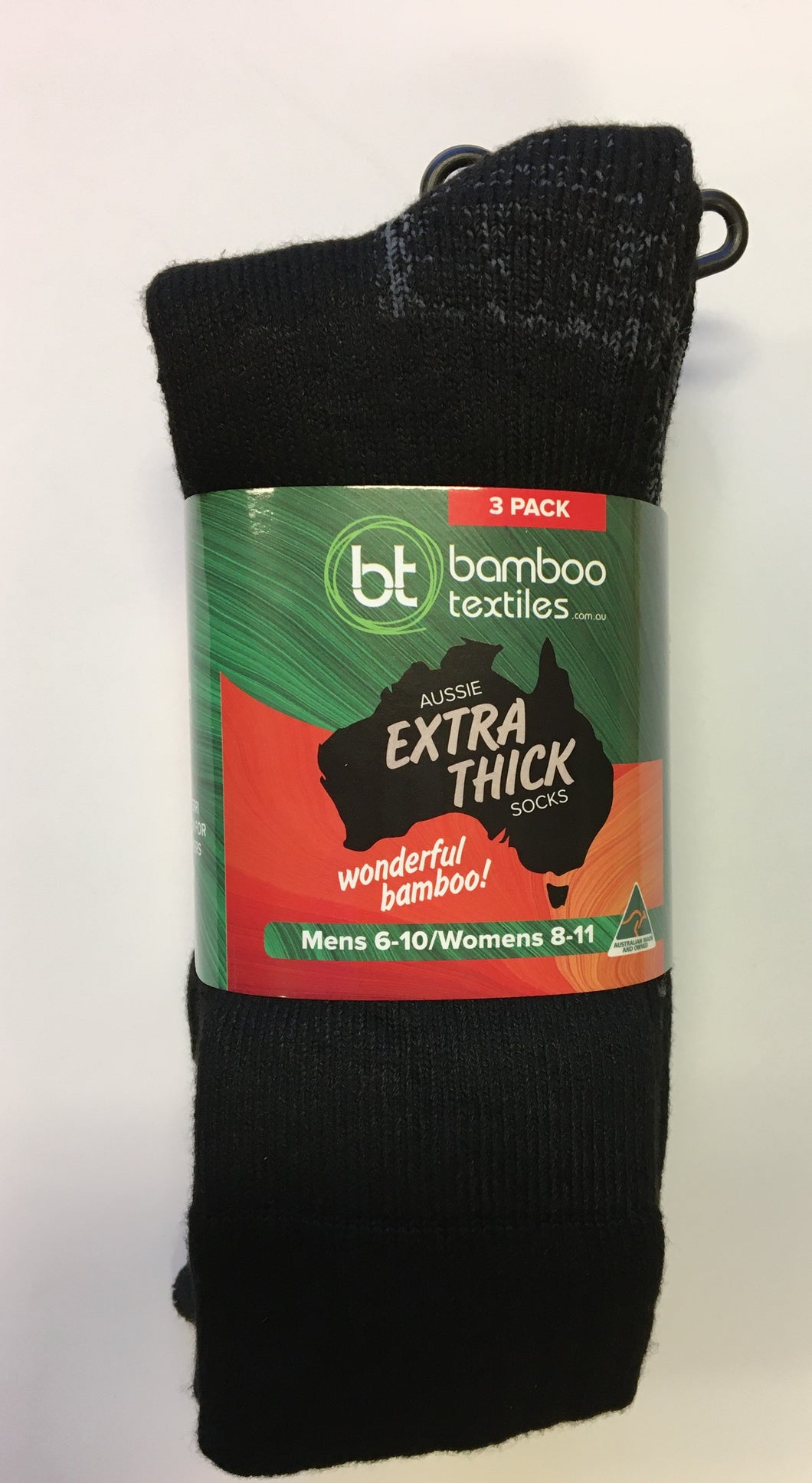 Bamboo Textiles Aus Made 3 Pack Socks