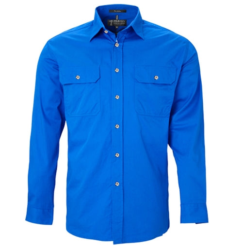 Ritemate Men's Pilbara Open Front L/S Shirt