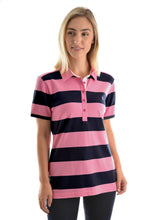 Load image into Gallery viewer, TC Women&#39;s Rachel Stripe S/S Polo
