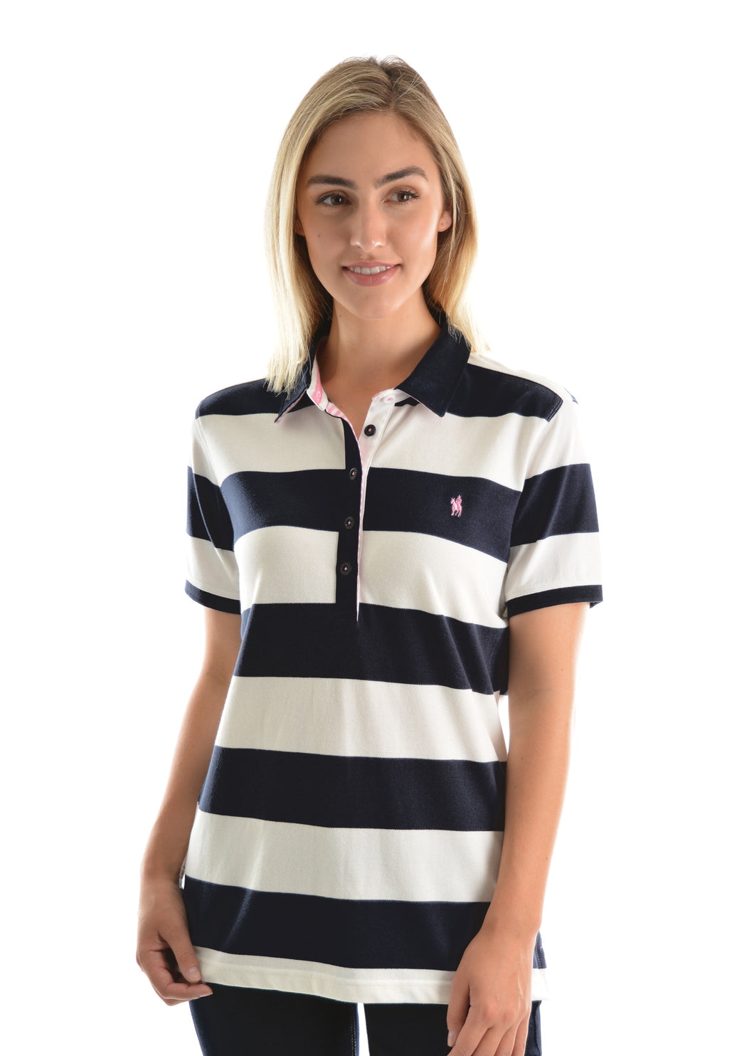 TC Women's Rachel Stripe S/S Polo