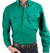 Load image into Gallery viewer, TC HEAVY DRILL SHIRT HALF PLACKET
