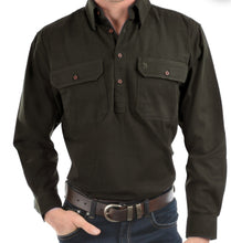 Load image into Gallery viewer, TC HEAVY DRILL SHIRT HALF PLACKET
